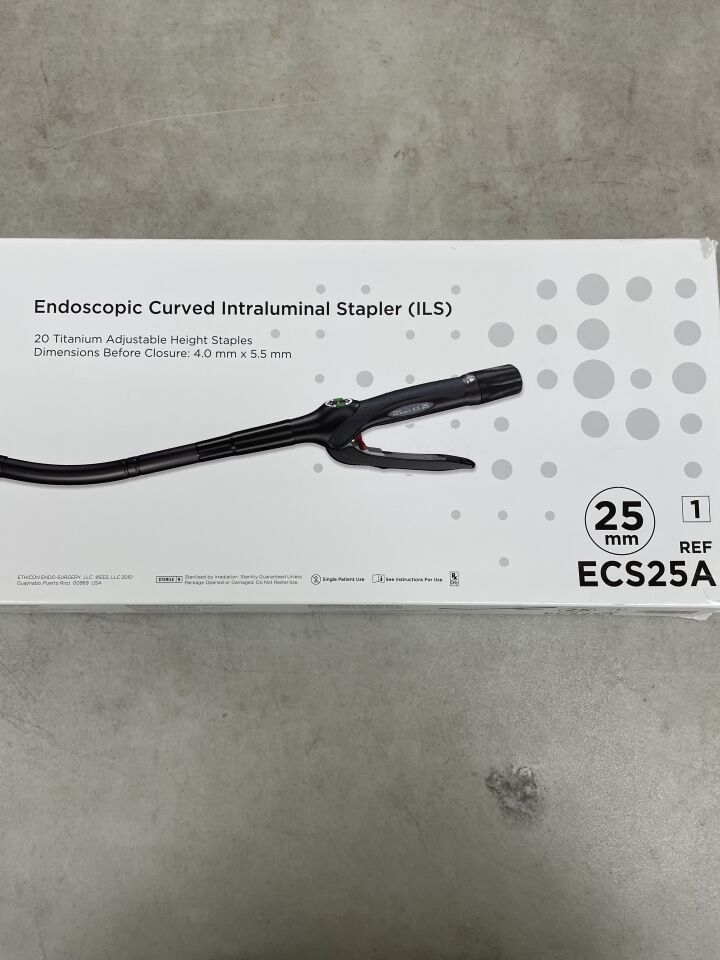 ECS25A - ETHICON - Proximate Endoscopic Curved Intraluminal Stapler, 25 mm Head Diameter, (BX/1) - ( Expiry Date: 2025-04-30 )
