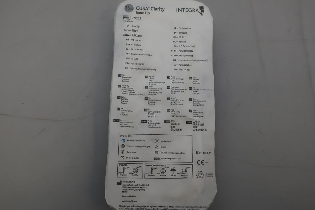 C7420S - INTEGRA - Cusa Clarity Bone Tip, 23kHz, (EA)