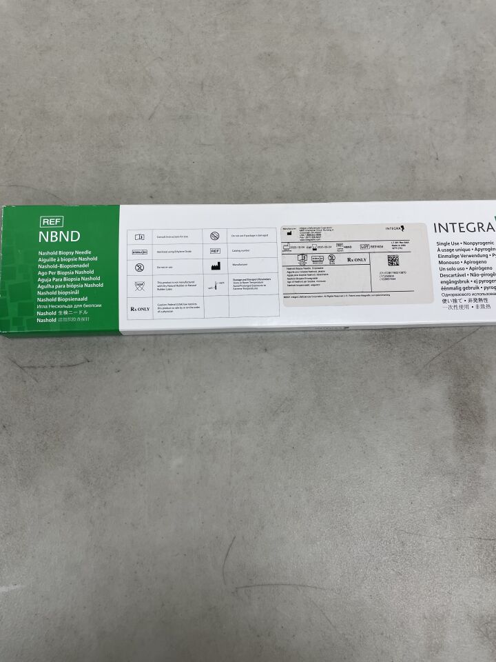 NBND - INTEGRA - CRW Nashhold Biopsy Needle, 249 mm, (BX/1) - ( Expiry Date: 2025-09-04 )