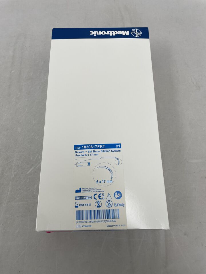 1830617FRT - MEDTRONIC - NuVent EM Sinus Dilation System Frontal, 6mm x 17mm, (BX/1) - ( Expiry Date: 2024-08-10 )