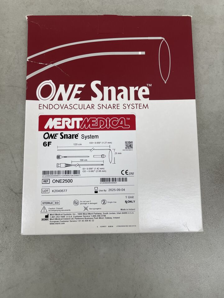 ONE2500 - MERIT MEDICAL - One 25mm Snare System 6F x 100cm, 120cm, (BX/1) - ( Expiry Date: 2025-09-04 )
