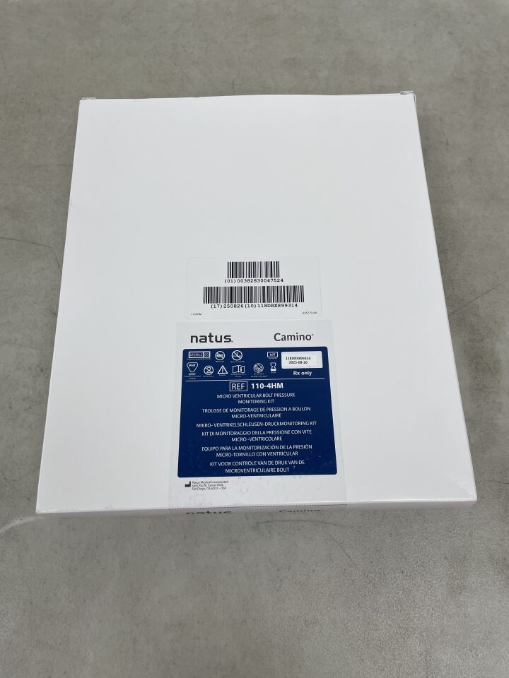 110-4HM - NATUS - Camino Micro Ventricular Bolt Pressure Minitoring kit, (BX/1) - ( Expiry Date: 2025-08-26 )