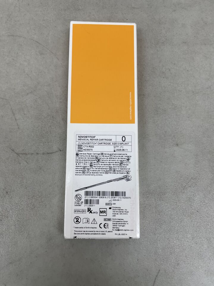 CTX-R002 - SMITH & NEPHEW - Ceterix NovoStitch 0 Meniscal Repair Cartridge, (BX/1) - ( Expiry Date: 2025-06-11 )