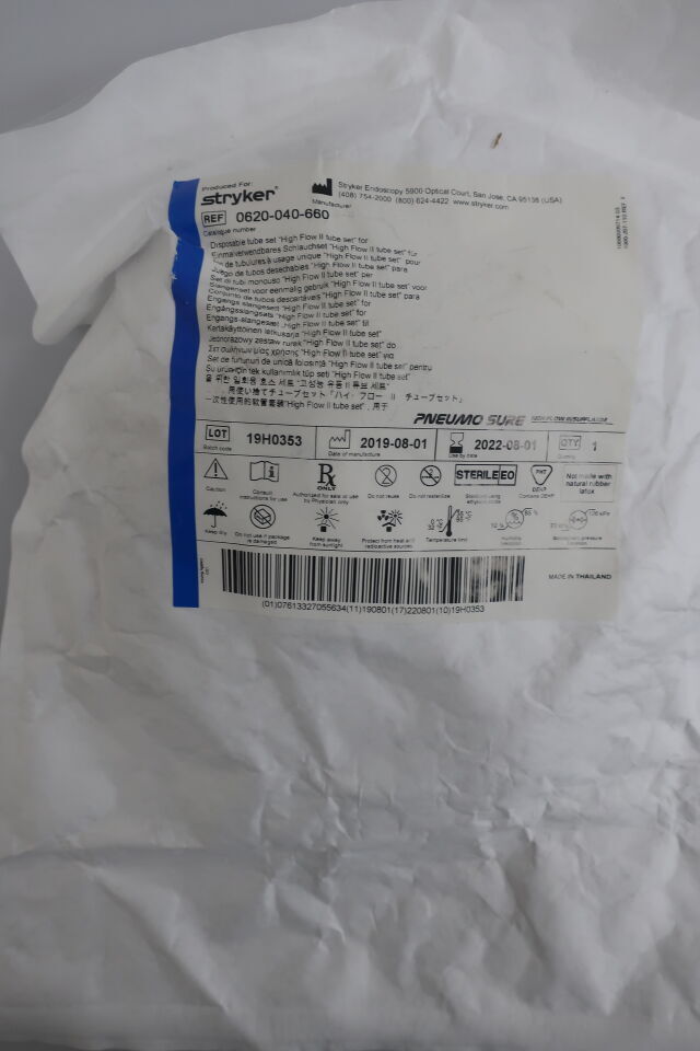0620-040-660 - STRYKER - Pneumo Sure High Flow Tube Set, (EA) - ( Expiry Date: 2026-02-01 )