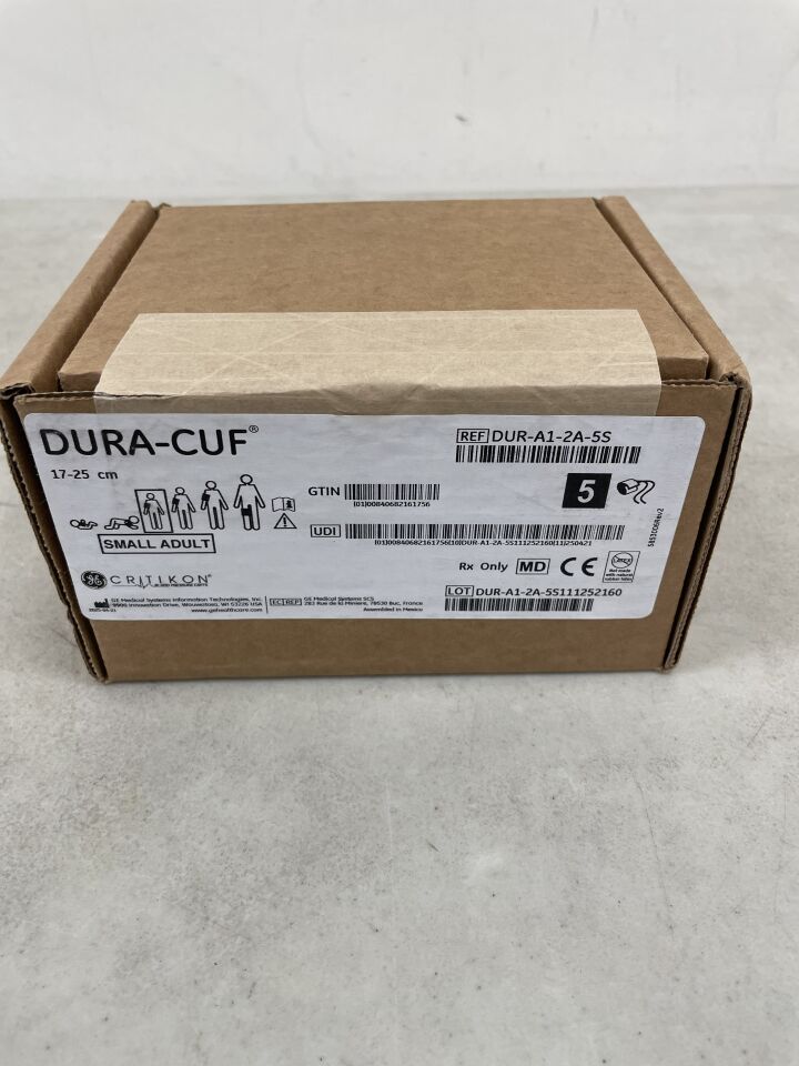 DUR-A1-2A-5S - GE MEDICAL - CRITIKON DURA-CUF, Small Adult, 17-25cm, (BX/5) - ( Expiry Date: 2099-12-31 )