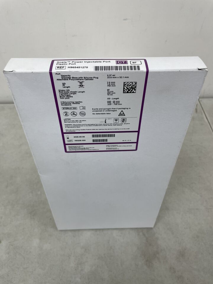 H965451270 - NAVILYST MEDICAL - Xcela Power Injectable Port Plastic 8F, (BX/1) - ( Expiry Date: 2026-09-06 )