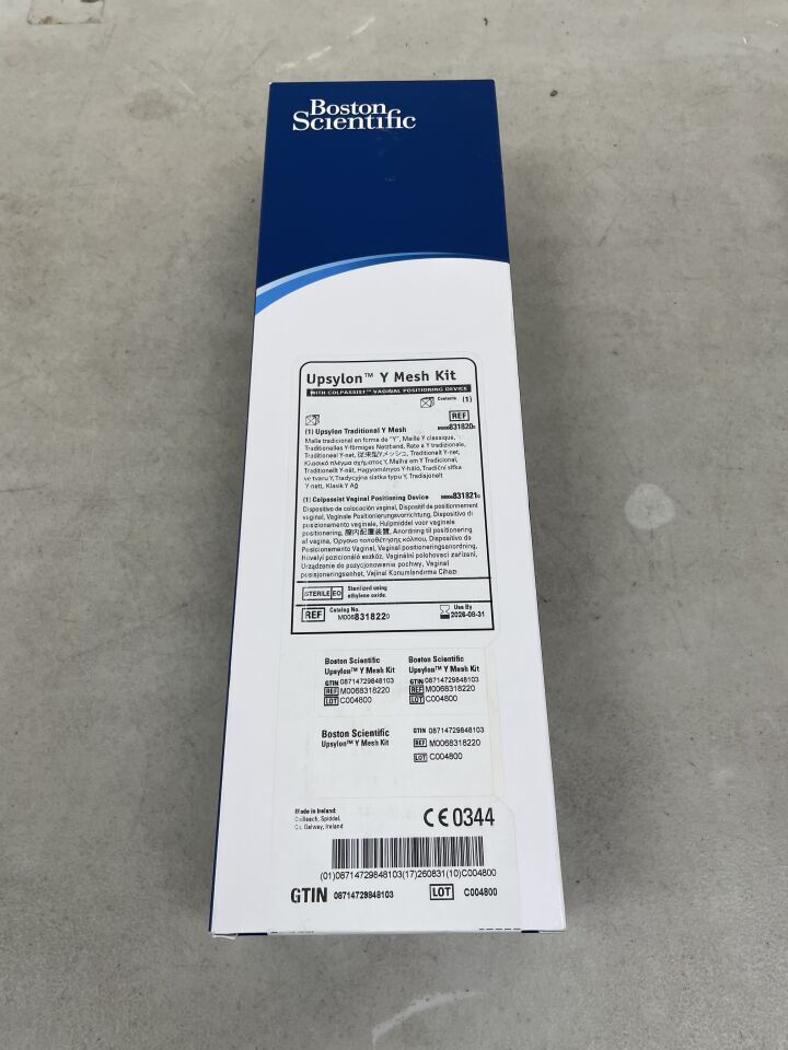 831822 - BOSTON SCIENTIFIC - Upsylon Y Mesh Kit with Colpassist Vaginal Positioning Device, (BX/1) - ( Expiry Date: 2026-08-31 )