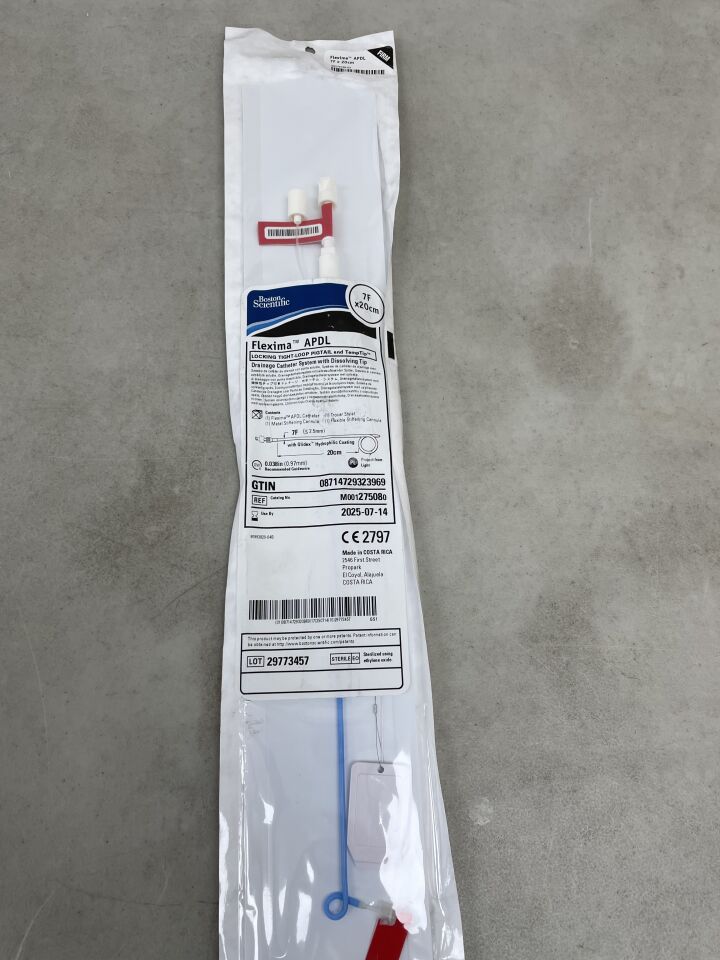 27508 - BOSTON SCIENTIFIC - Flexima APDL Drainage Catheter System, Locking Tight-Loop Pigtail and TempTip, 7F X 20cm, (EA) - ( Expiry Date: 2025-07-14 )