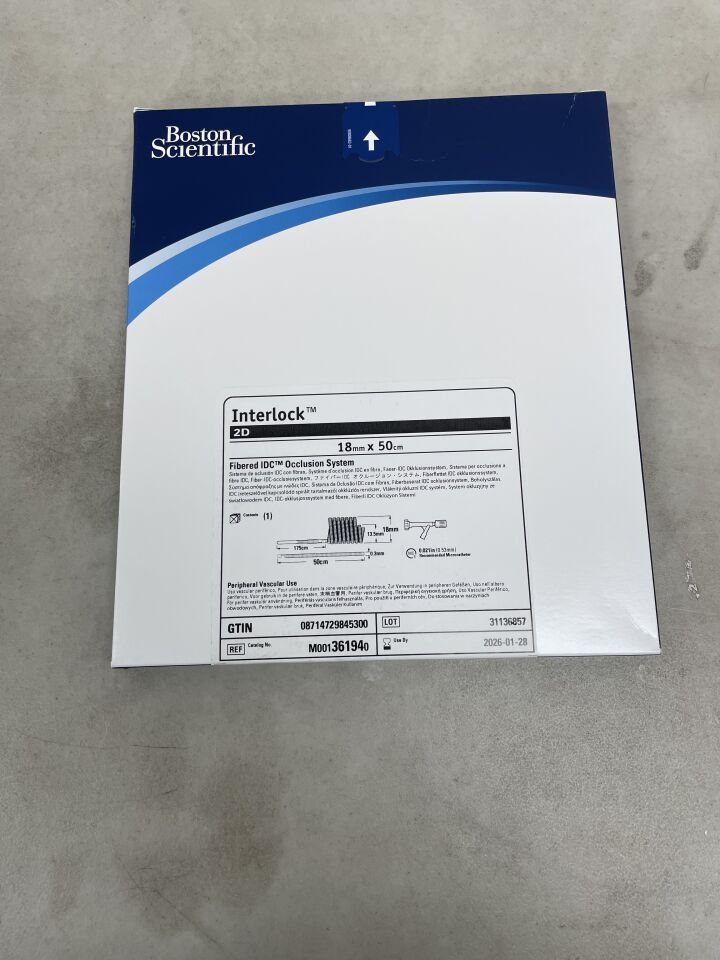 36194 - BOSTON SCIENTIFIC - Interlock 2D Fibered IDC Occlusion System - 18mm x 50cm, (BX/1) - ( Expiry Date: 2026-01-28 )
