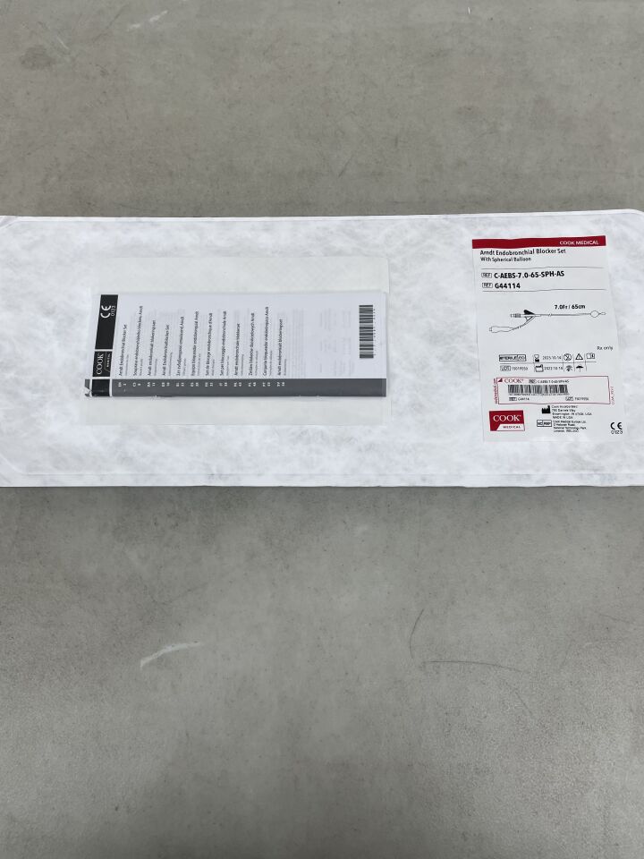 G44114 - COOK - arndt endobronchial blocker set w/spherical balloon 7f x 65cm, (EA) - ( Expiry Date: 2025-10-14 )