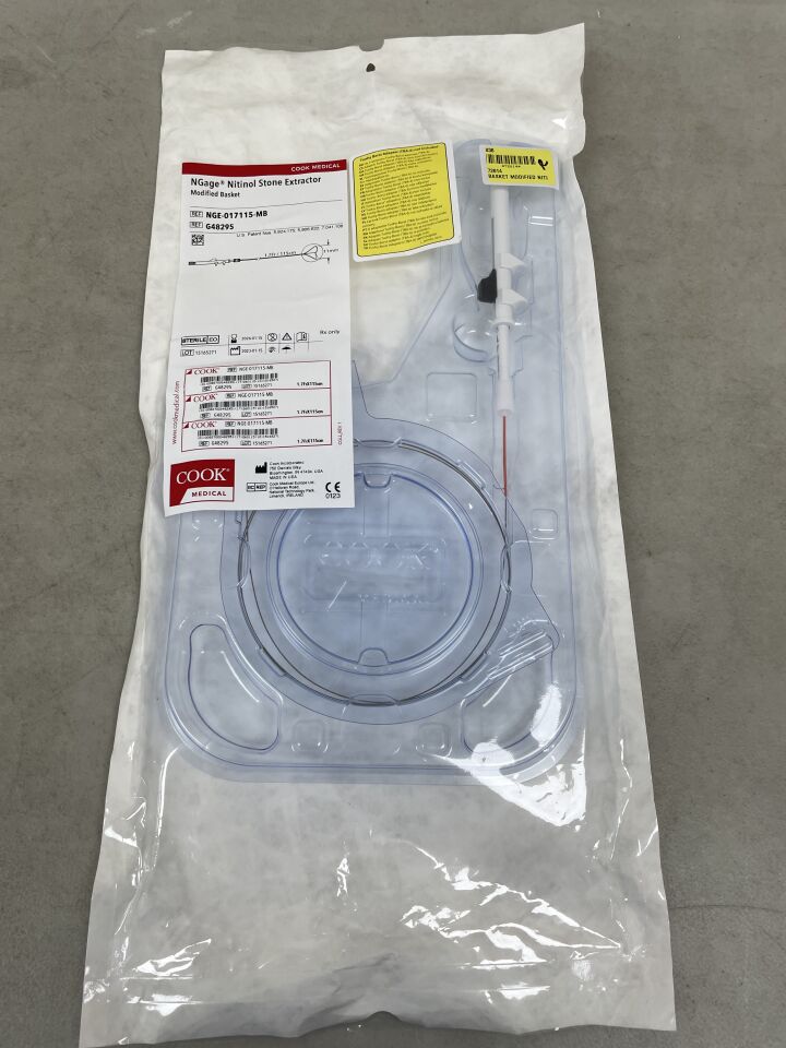G48295 - COOK - NGage Stone Extractor, 11 mm Basket dia. x 115 cm Length, (EA) - ( Expiry Date: 2026-01-15 )