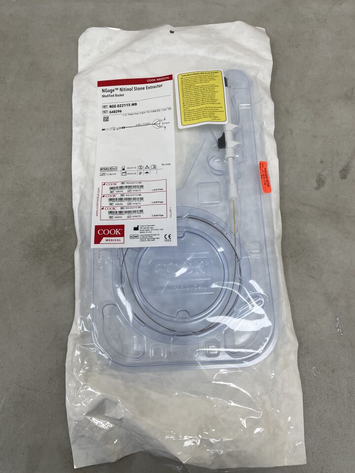 G48296 - COOK - NGage Nitinol Stone Extractor: 2.2F x 115cm x 11mm, (EA) - ( Expiry Date: 2026-01-24 )