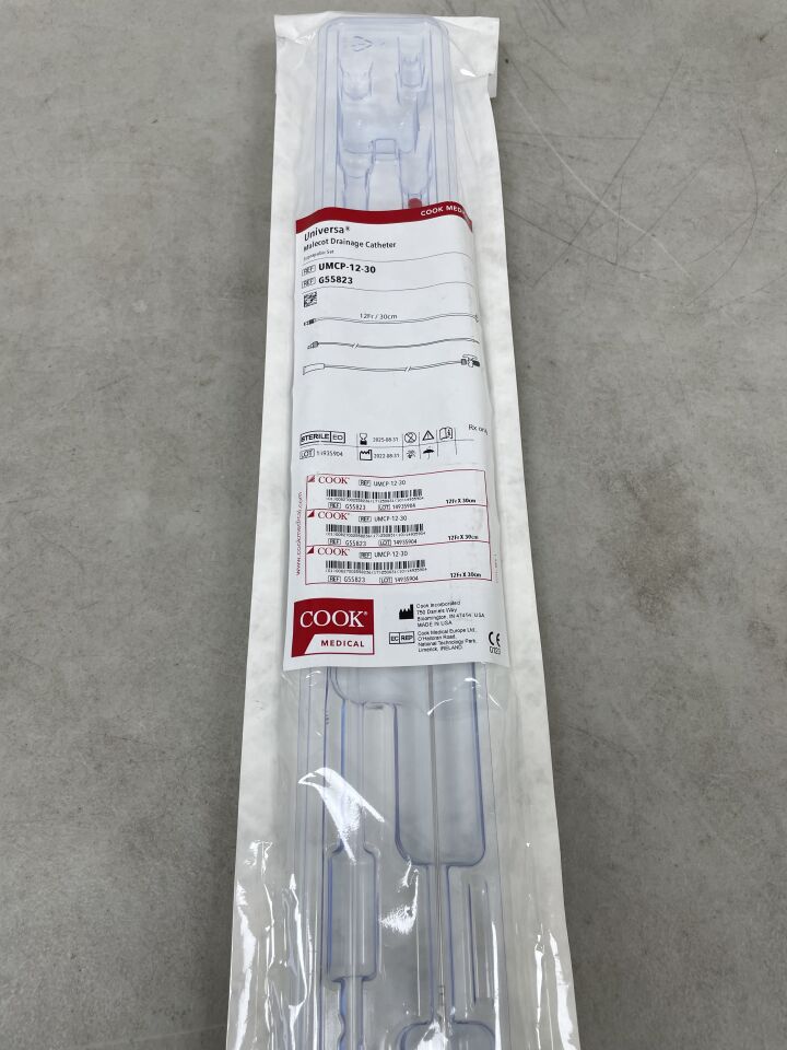 G55823 - COOK - universa malecot drainage catheter suprapubic set 12f x 30cm, (EA) - ( Expiry Date: 2025-08-31 )