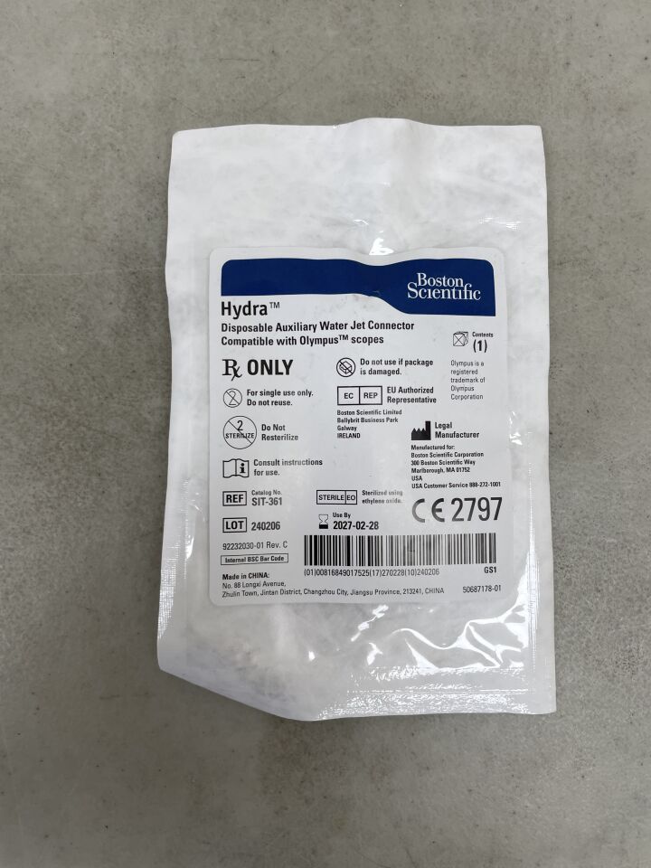 SIT-361 - BOSTON SCIENTIFIC - Hydra Disposable Auxiliary Water Jet Connector -, (EA) - ( Expiry Date: 2027-02-28 )