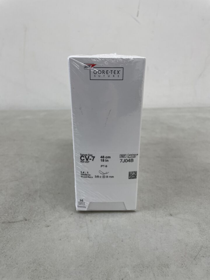 7J04B - GORE - CV-7 (6-0) Gore-Tex 18" PT-9 tapercutting, double armed - Expanded Polytetrafluoroethylene, Monofilament, (BX/36) - ( Expiry Date: 2025-06-30 )