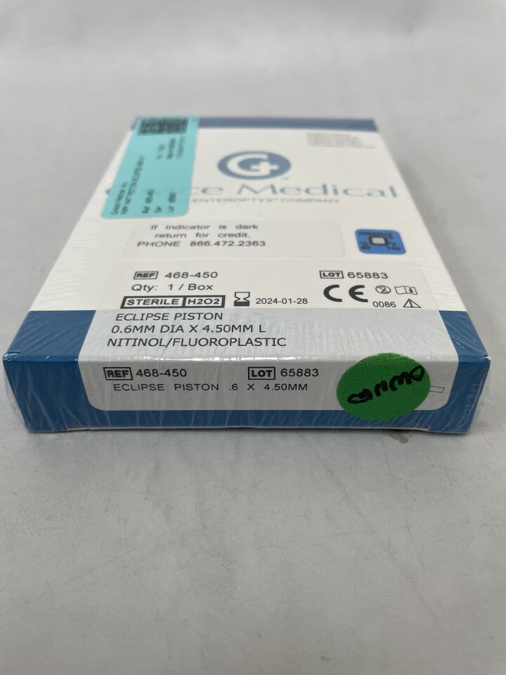 468-450 - GRACE MEDICAL - Eclipse Nitinol/FLPL Piston 0.6mm x 4.5mm, (BX/1) - ( Expiry Date: 2025-02-28 )