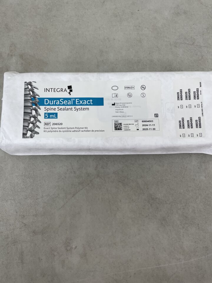 206520 - INTEGRA - DuraSeal Exact Spine Sealant System 5ml, (EA) - ( Expiry Date: 2025-11-30 )