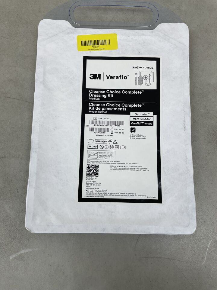 VFCCC05MD - KCI - VeraFlo Cleanse Choice Complete Dressing Kit, Medium, (EA) - ( Expiry Date: 2025-12-31 )