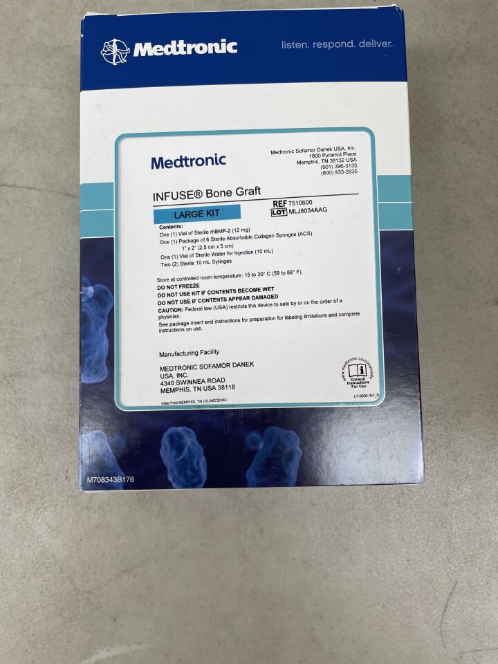 7510600 - MEDTRONIC - Infuse Bone Graft Large Kit, 6.0cc, (BX/1) - ( Expiry Date: 2026-02-28 )