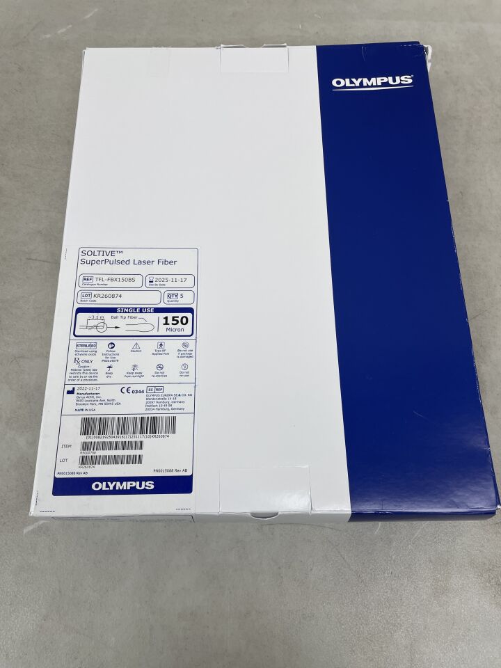 TFL-FBX150BS - OLYMPUS - SOLTIVE SuperPulsed Ball Tip Laser Fiber 150µm
, (BX/5) - ( Expiry Date: 2025-11-17 )