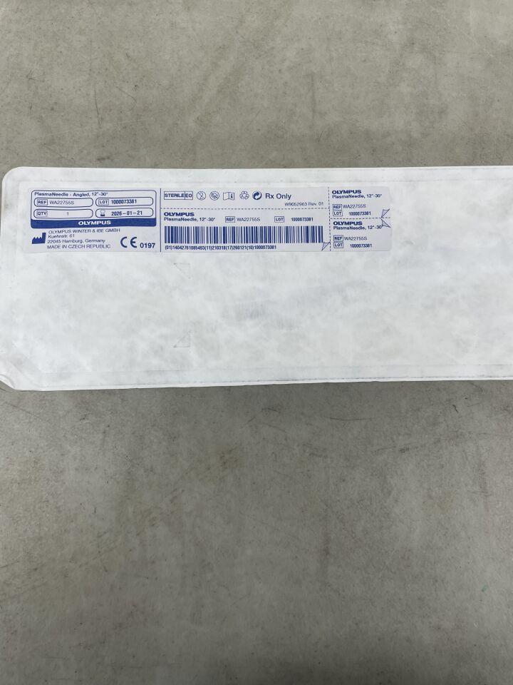 WA22755S - OLYMPUS - PlasmaNeedle HF-Resection Electrode w/Cable, Angled 12-30 Degree ESG TURis
, () - ( Expiry Date: 2026-01-21 )