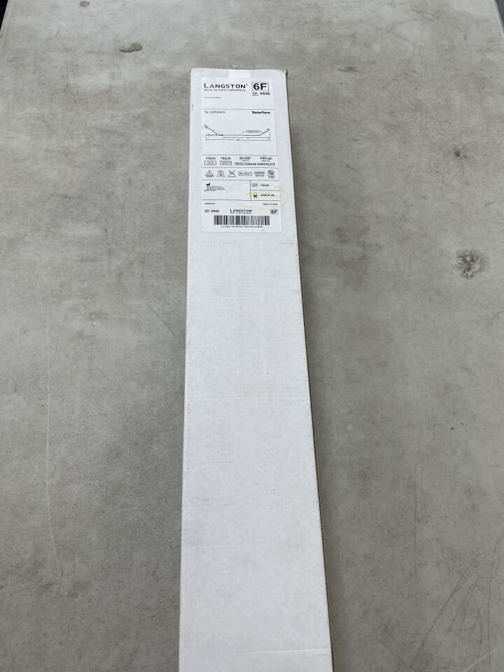 5540 - TELEFLEX - Langston Dual Lumen Catheter - 6Fr x 110cm, (BX/5) - ( Expiry Date: 2025-07-05 )