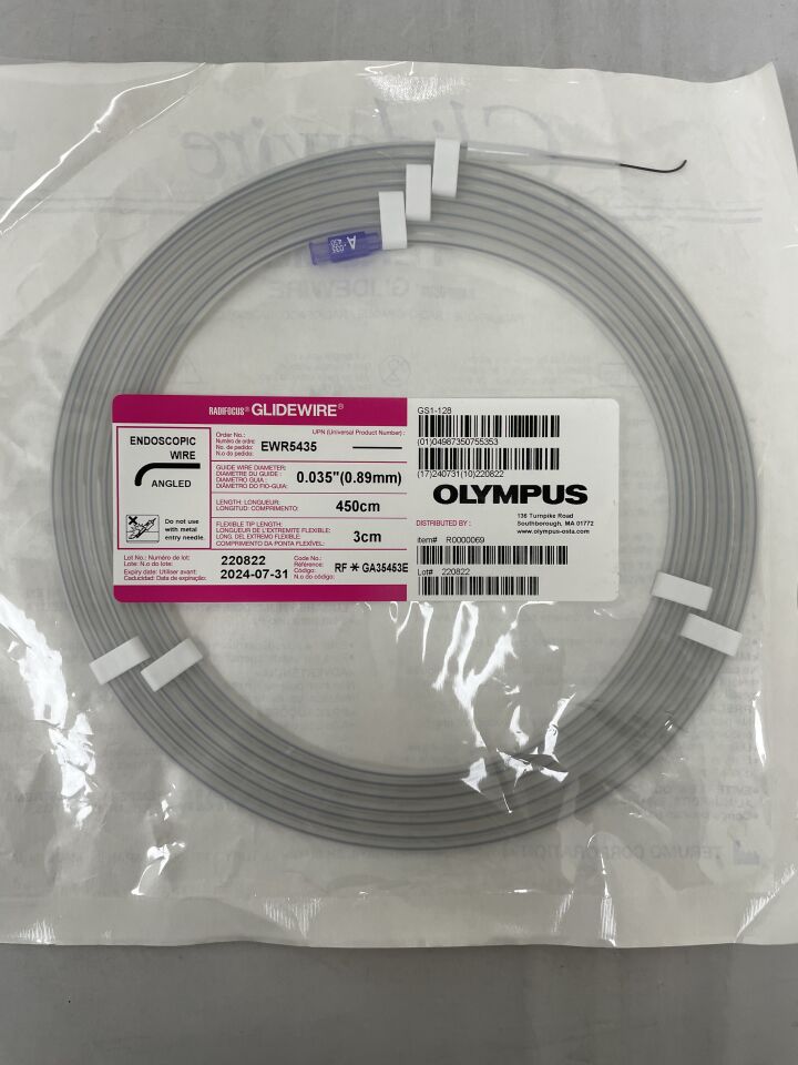 EWR5435 - TERUMO - Radiofocus Glidewire Endoscopic Wire 0.035in. 450cm, (EA) - ( Expiry Date: 2025-02-28 )