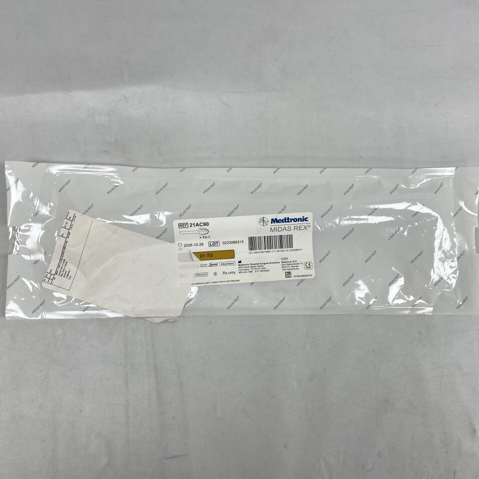 21AC90 - MEDTRONIC - Midas Rex Fluted Acorn Cutting Burr, 9 mm Head Diameter, 21 cm Length, (EA) - ( Expiry Date: 2026-10-29 )