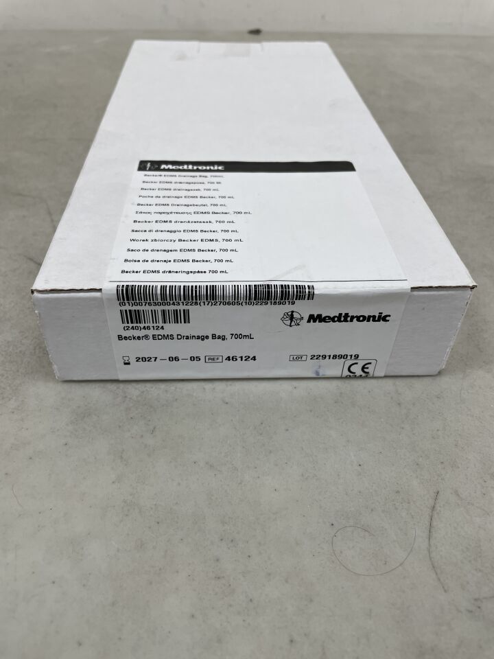 46124 - MEDTRONIC - Becker EDMS Drainage Bag, 700ml, (BX/1) - ( Expiry Date: 2027-06-05 )