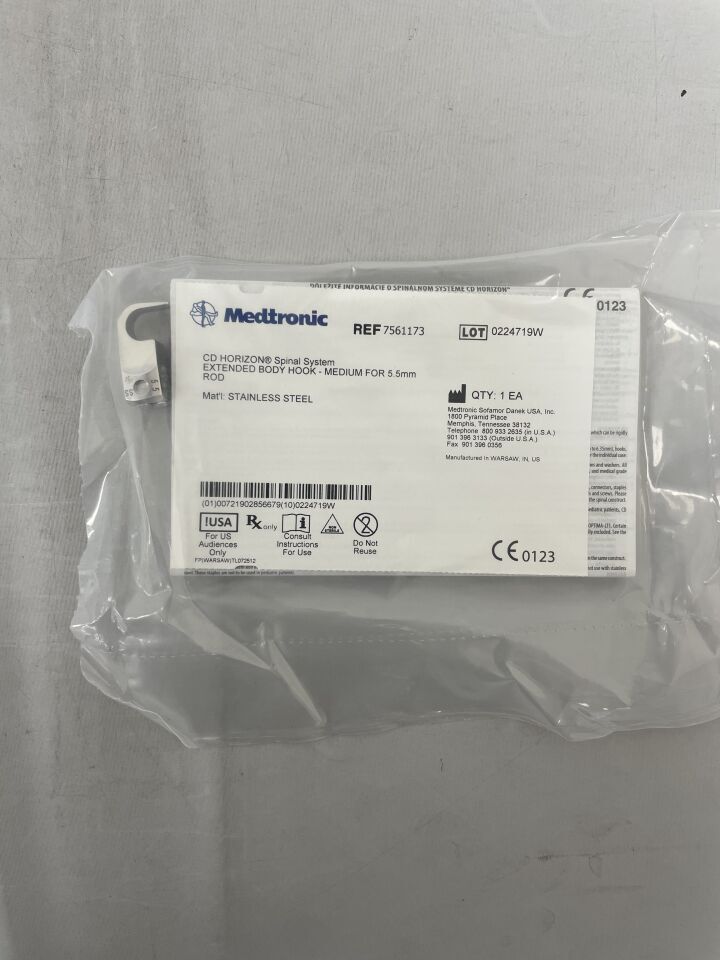 7561173 - MEDTRONIC - CD HORIZON Spinal System Extended Body Hook, Medium, (EA) - ( Expiry Date: 2099-12-31 )