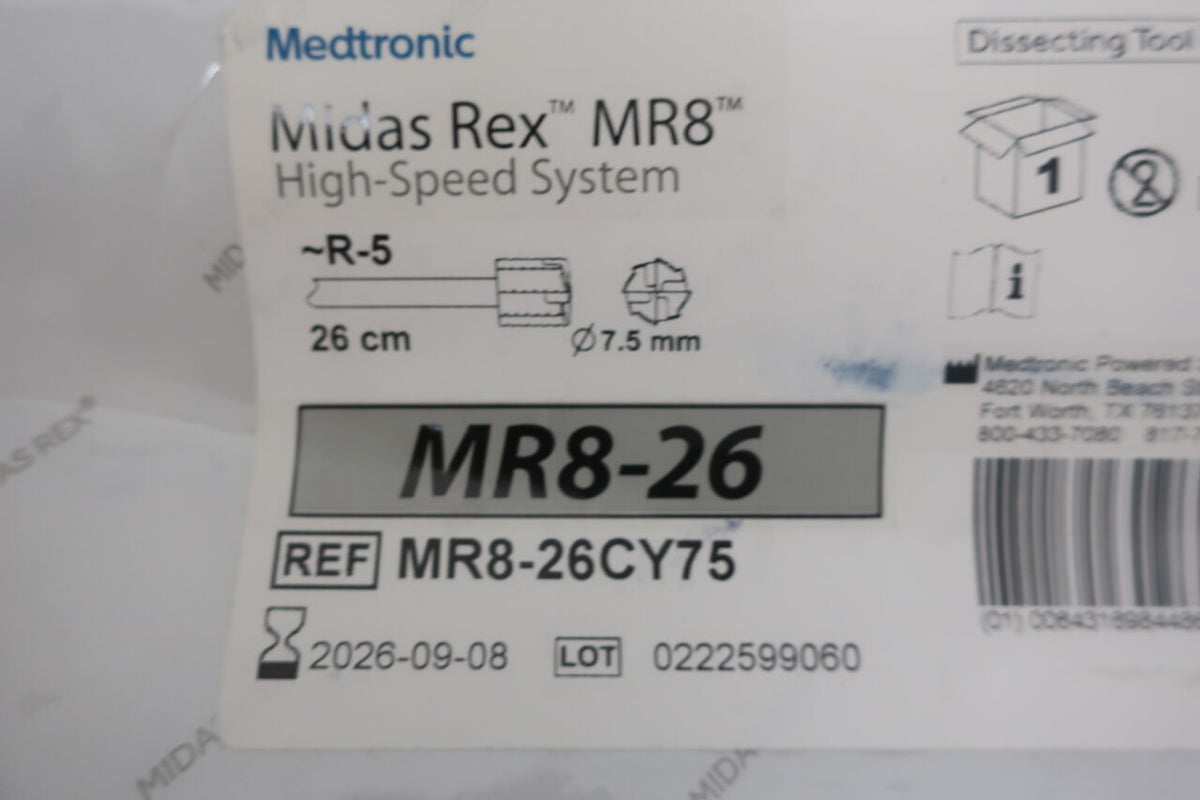 MR8-26CY75 - MEDTRONIC - MIDAS REX MR8, (EA)