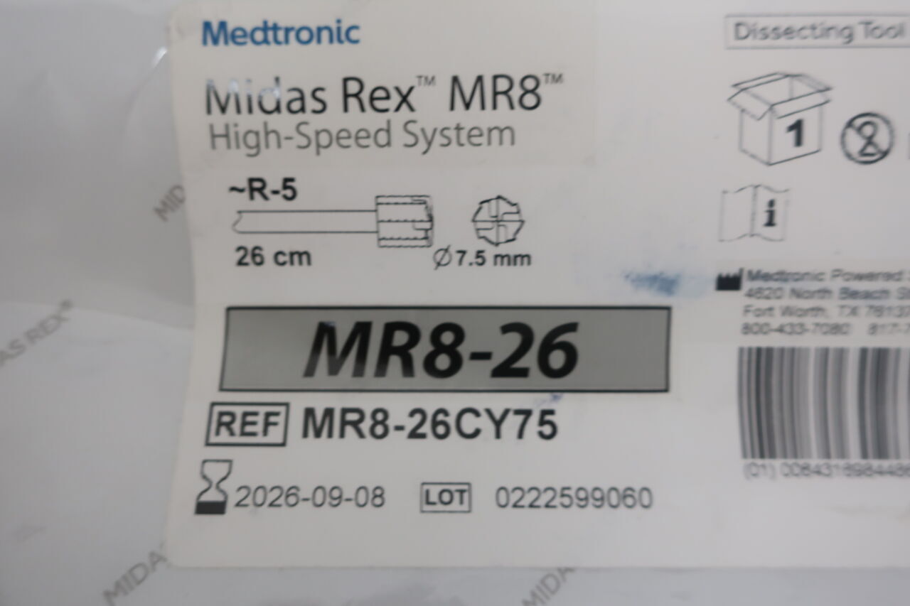 MR8-26CY75 - MEDTRONIC - MIDAS REX MR8, (EA) - ( Expiry Date: 2026-09-08 )