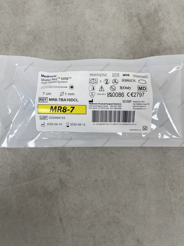 MR8-7BA10DCL - MEDTRONIC - Midas Rex MR8 Ball Diamond Coarse Long Cutting Burr, 1 mm Head Diameter, (EA) - ( Expiry Date: 2030-04-13 )