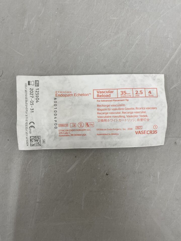 VASECR35 - ETHICON - Echelon Endopath Stapler Reload, For Advanced Placement Tip, (EA) - ( Expiry Date: 2027-05-31 )