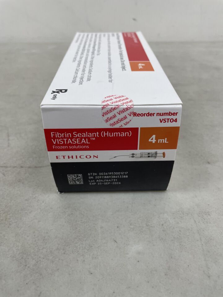 VST04 - ETHICON - VISTASEAL Fibrin Sealant (Human), 4ml (NOT FROZEN), (BX/1) - ( Expiry Date: 2026-09-15 )