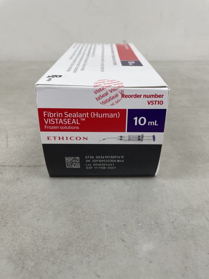 VST10 - ETHICON - Fibrin Sealant (Human) Vista Seal Frozen Solutions 10mL (PRODUCT NOT FROZEN)
, (BX/1) - ( Expiry Date: 2027-02-11 )