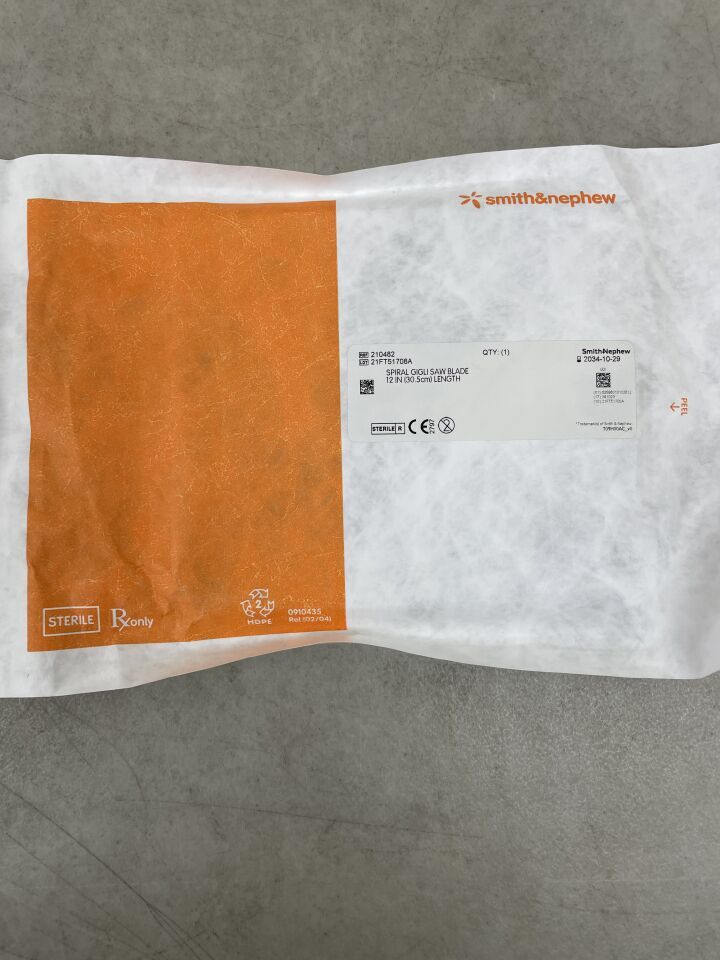 210482 - SMITH & NEPHEW - Spiral Gigli Saw Blade, 12", (EA) - ( Expiry Date: 2034-10-29 )