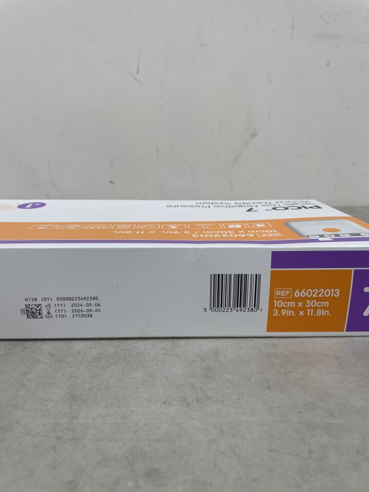 66022013 - SMITH & NEPHEW - PICO 7 NPWT System w/One Dressing, 10cm x 30cm - Negative Pressure Wound Therapy, NPWT, (BX/1)