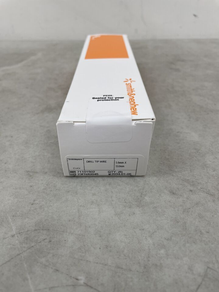 71101502 - SMITH & NEPHEW - Cobalt Chrome Drill Tip Wire, 1.6 x 150mm, (BX/6) - ( Expiry Date: 2034-01-05 )