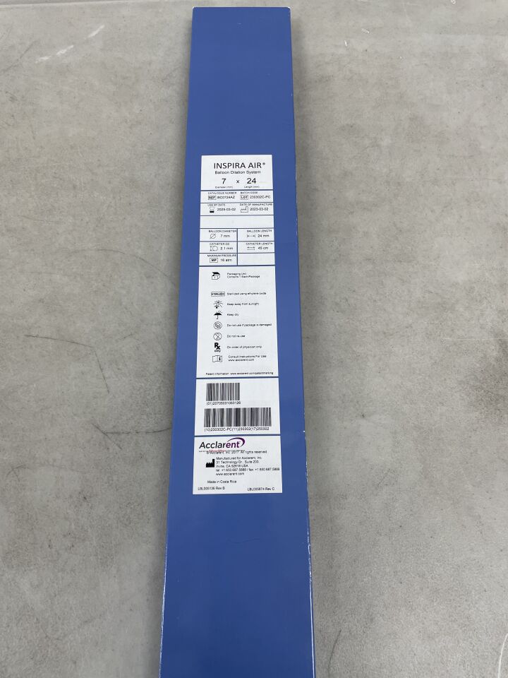 BC0724AZ - ACCLARENT - Inspira Air Balloon Dilation System 7mm x 24mm, (BX/1) - ( Expiry Date: 2025-03-02 )