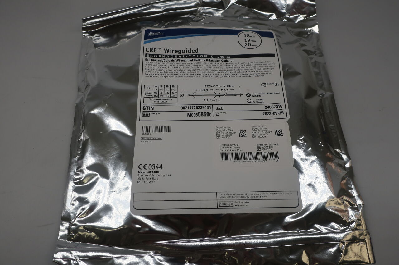 5850 - BOSTON SCIENTIFIC - CRE Wireguided, Esophageal/Colonic, 240cm, 18mm/19mm/20mm, (EA) - ( Expiry Date: 2025-08-08 )