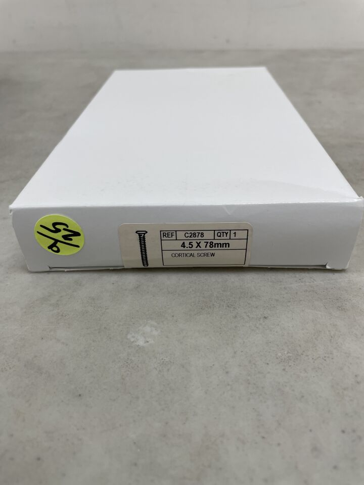 C2878 - CONMED - Cortical Screw, 4.5mm x 78mm, (BX/1) - ( Expiry Date: 2025-09-18 )
