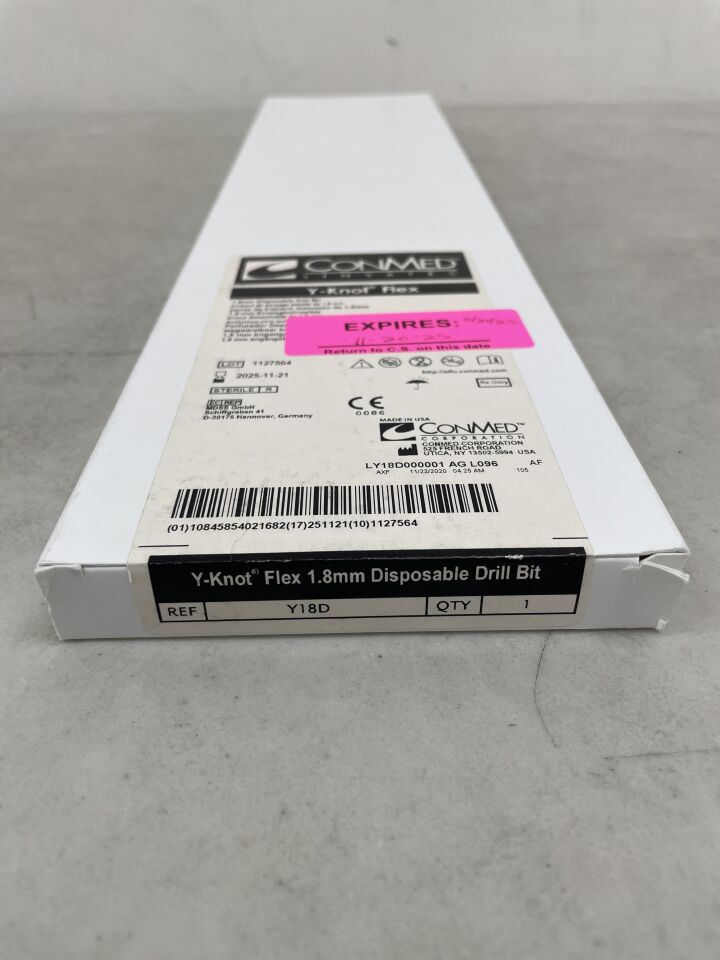 Y18D - CONMED - Y-Knot Flex Drill Bit: 1.8mm, (BX/1) - ( Expiry Date: 2025-11-21 )