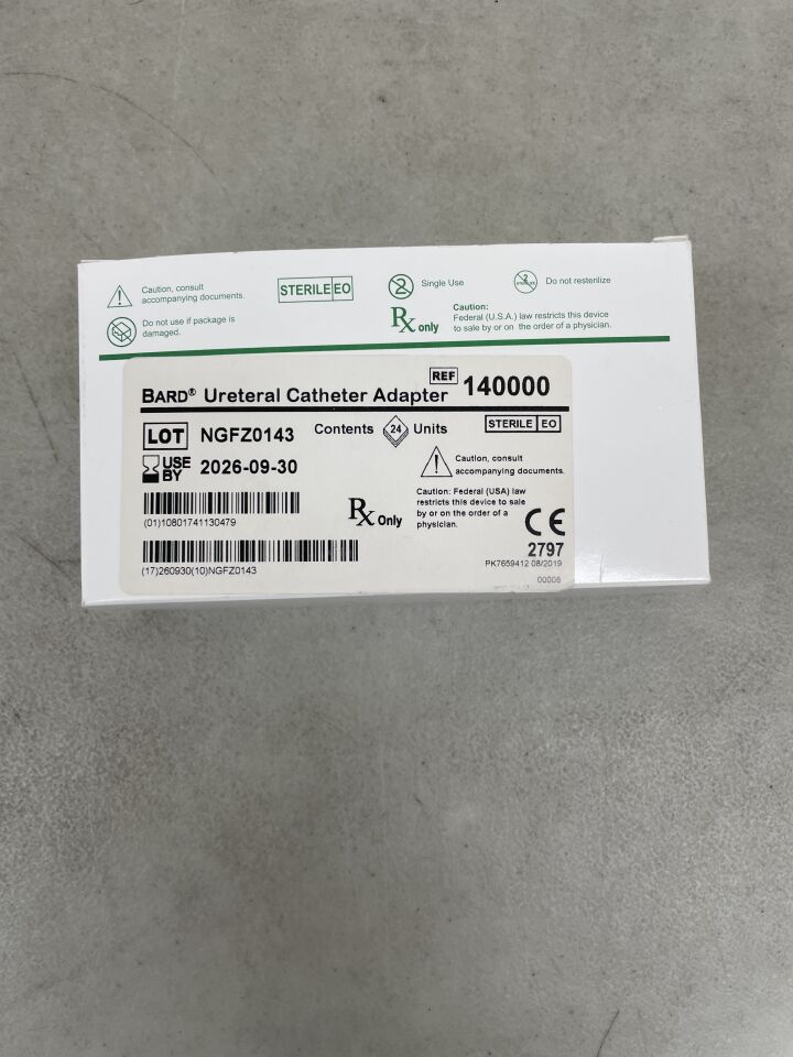 140000 - BARD - Plastic Urethral Catheter Adapter, (BX/24) - ( Expiry Date: 2026-09-30 )