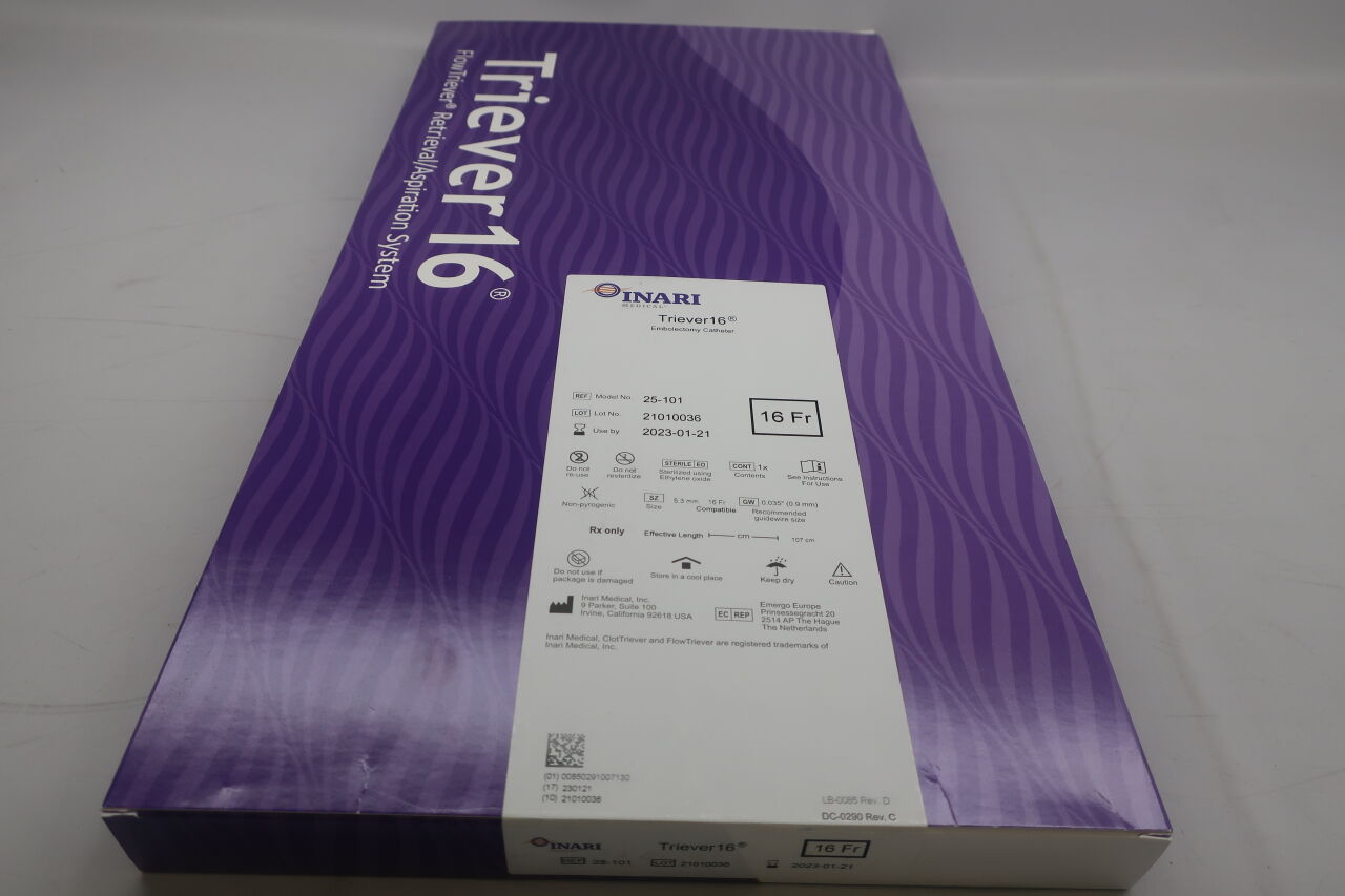 25-101 - INARI MEDICAL - Triever 16 Embolectomy Catheter, 16 Fr, 107 cm length, (BX/1) - ( Expiry Date: 2025-10-26 )