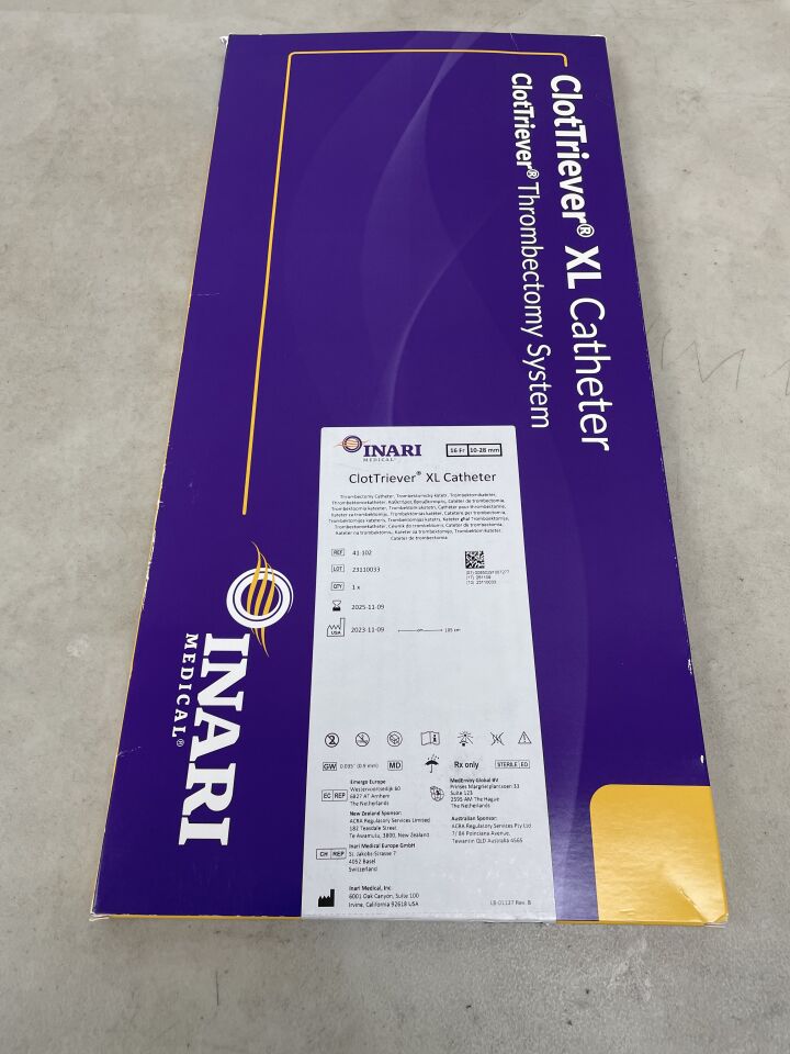 41-102 - INARI MEDICAL - ClotTriever XL Catheter 16mm x 115cm, Variable, (BX/1) - ( Expiry Date: 2025-11-09 )