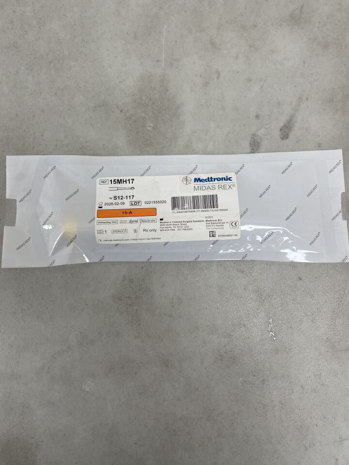 15MH17 - MEDTRONIC - Midas Rex, Dissecting Tool Attachment, (EA) - ( Expiry Date: 2026-02-09 )