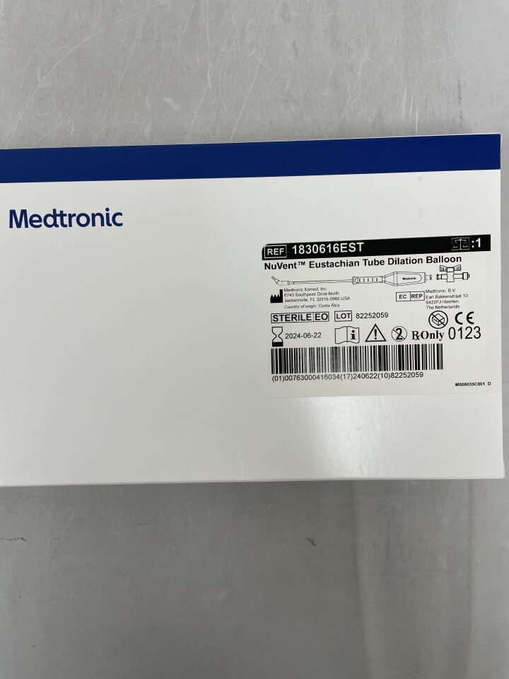 1830616EST - MEDTRONIC - NuVent Eustachian Tube Dilation Balloon 6mm x 16mm, (BX/1) - ( Expiry Date: 2026-02-22 )