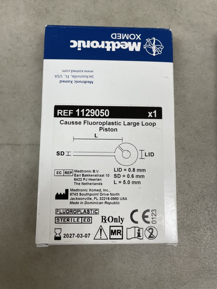 1129050 - MEDTRONIC - Causse Fluoroplastic Large Loop Piston, 0.8 x 0.6 x 5.0mm, (BX/1) - ( Expiry Date: 2027-03-07 )
