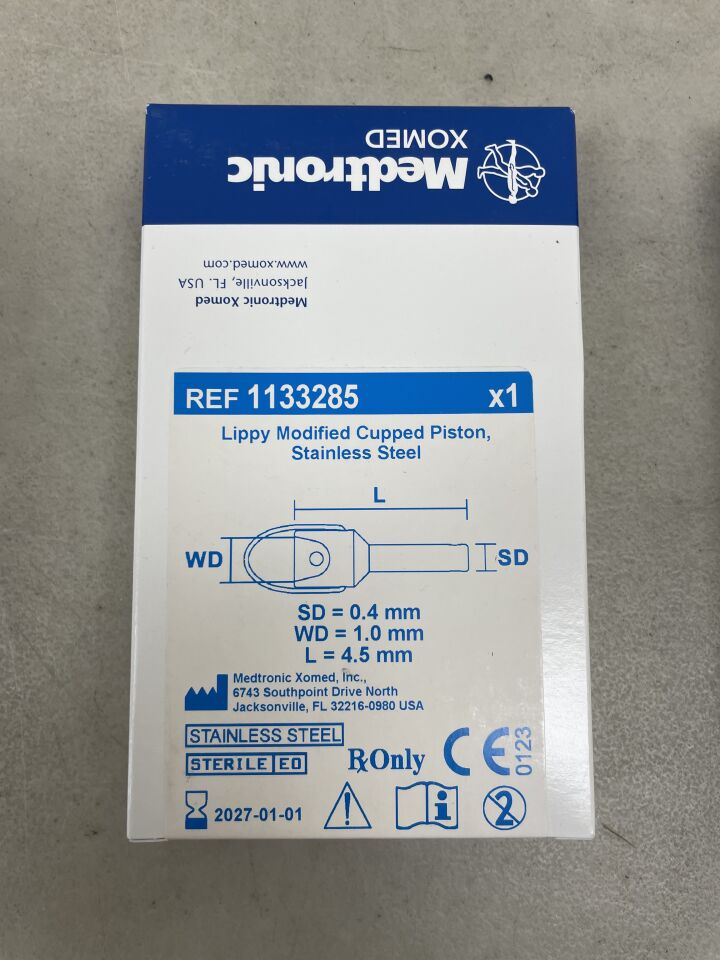 1133285 - MEDTRONIC - Lippy Modified Cupped Piston, Stainless Steel 4.5mm, (BX/1) - ( Expiry Date: 2027-01-01 )